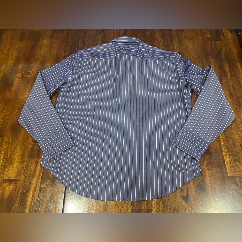 NWT! J. Crew | Garçon classic shirt | Blue striped cotton poplin | Size 12 - Picture 9 of 10